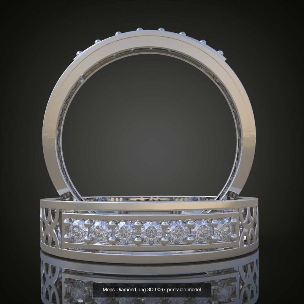 6My 60 Beautiful and graceful 3d printable ring models 3D Model Collection_32