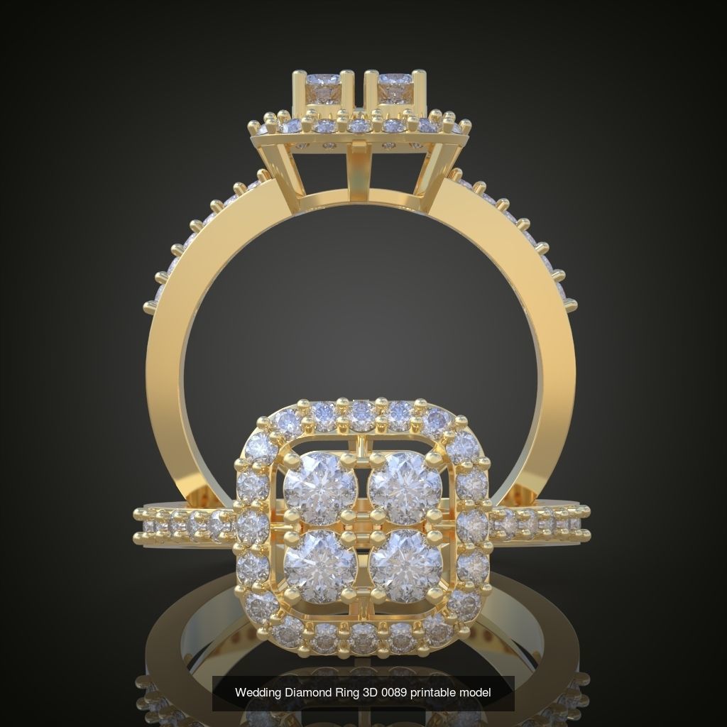 6My 60 Beautiful and graceful 3d printable ring models 3D Model Collection_51