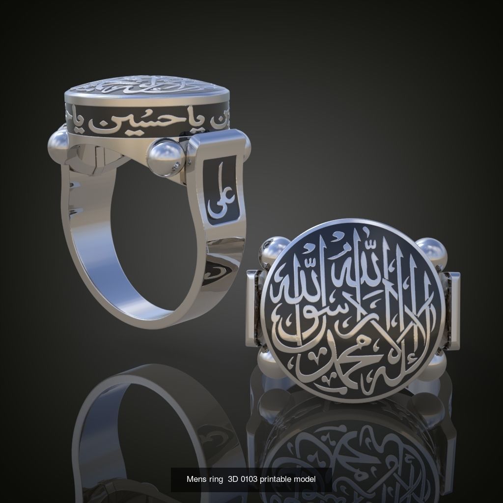6My 60 Beautiful and graceful 3d printable ring models 3D Model Collection_62