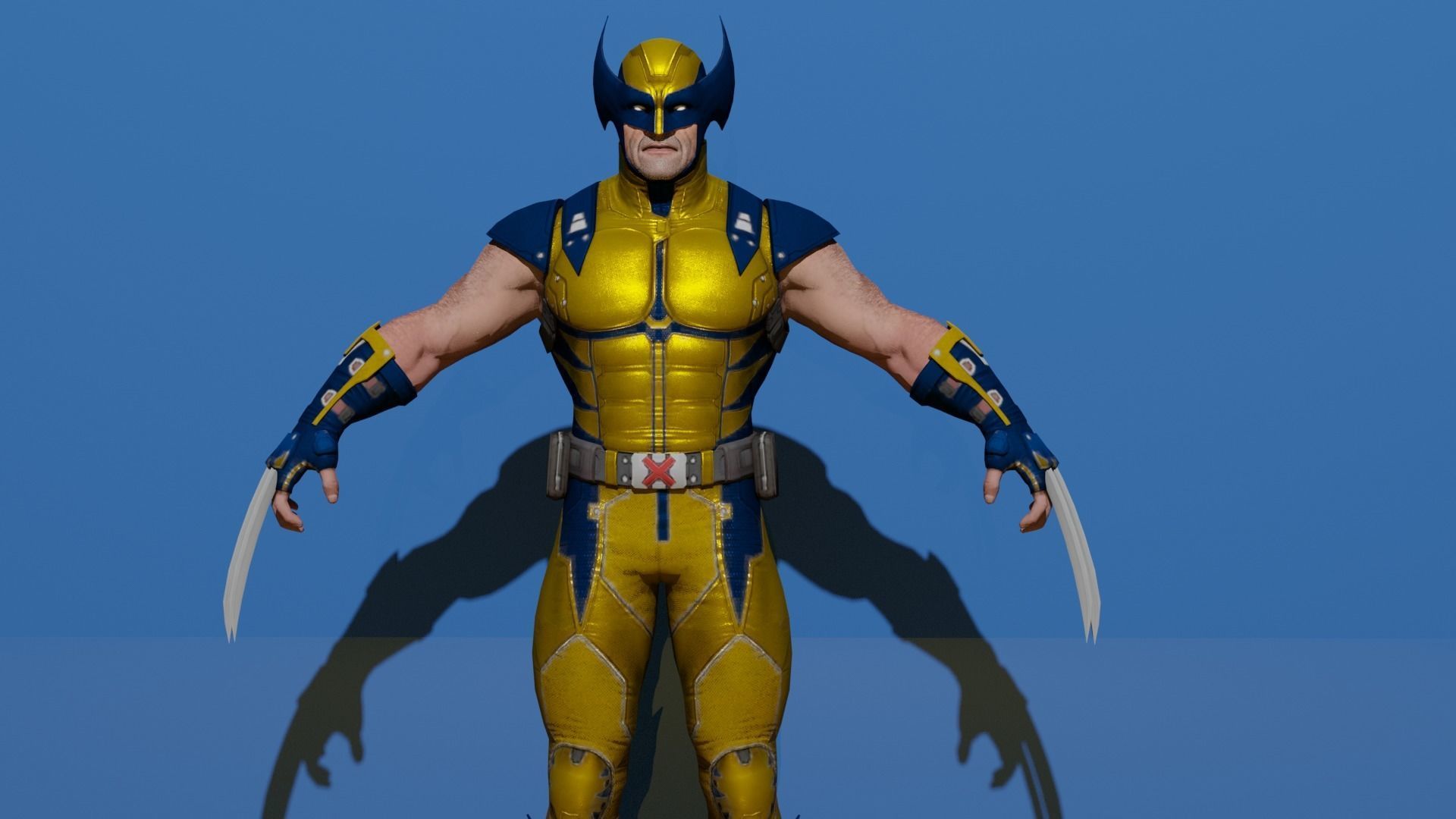 Wolverine 3D model rigged | CGTrader