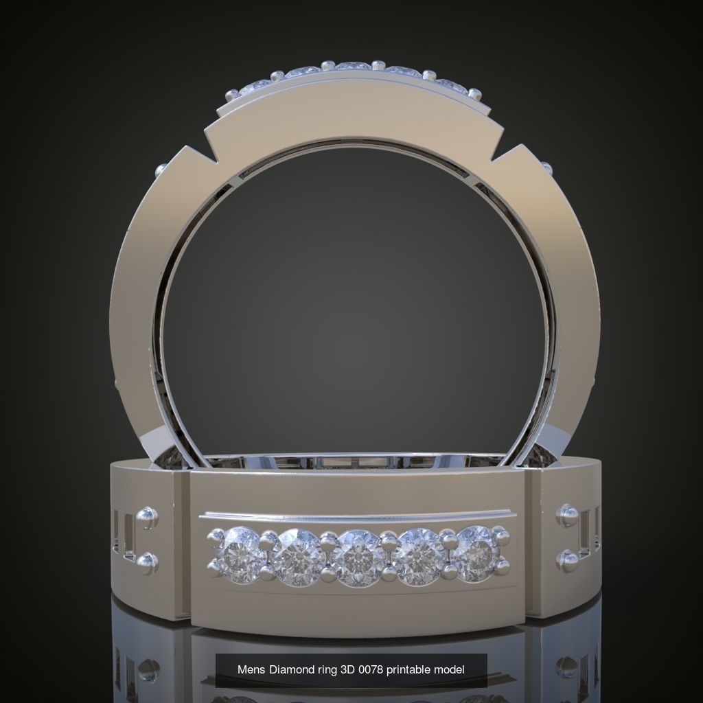 9My 20 Beautiful and graceful 3d printable ring models 3D Model Collection_12