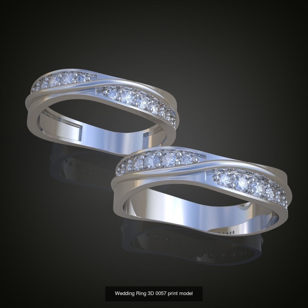9My 20 Beautiful and graceful 3d printable ring models 3D Model Collection_8