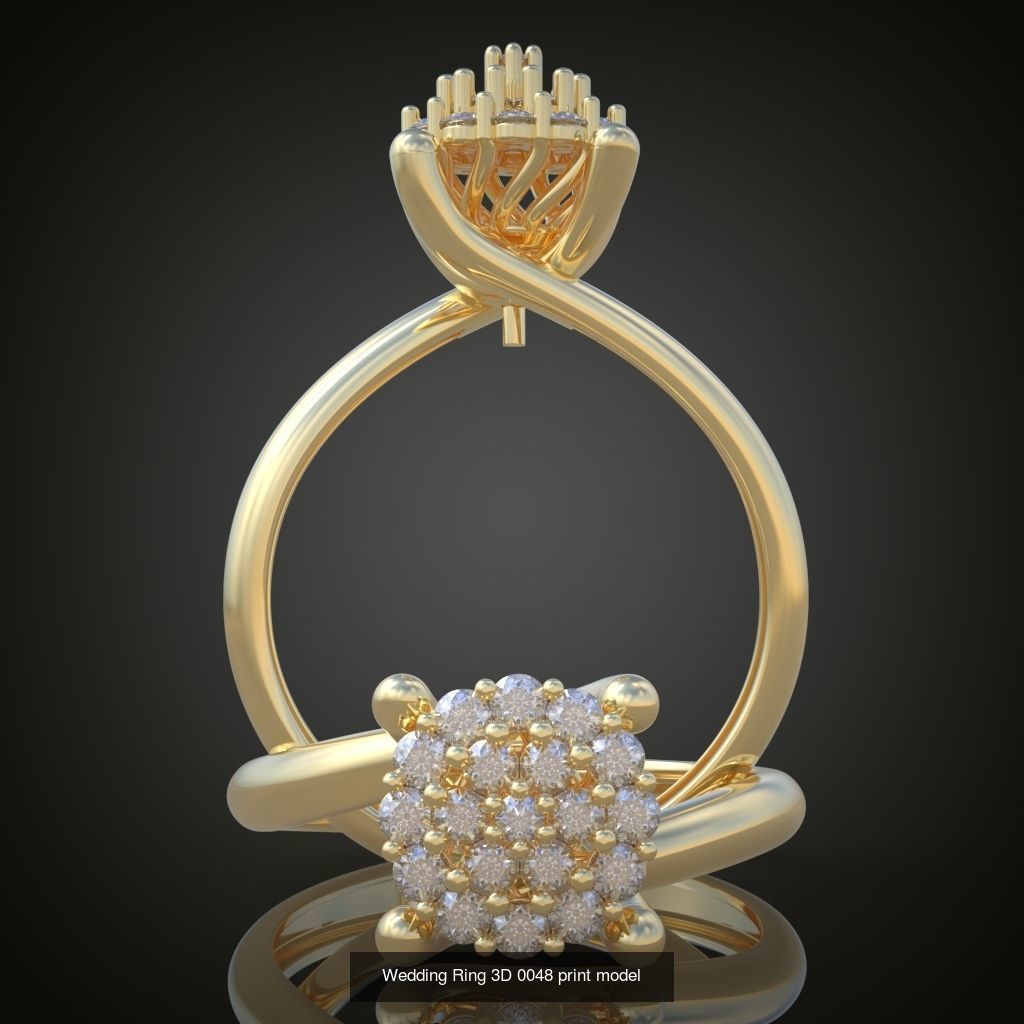 9My 20 Beautiful and graceful 3d printable ring models 3D Model Collection_7