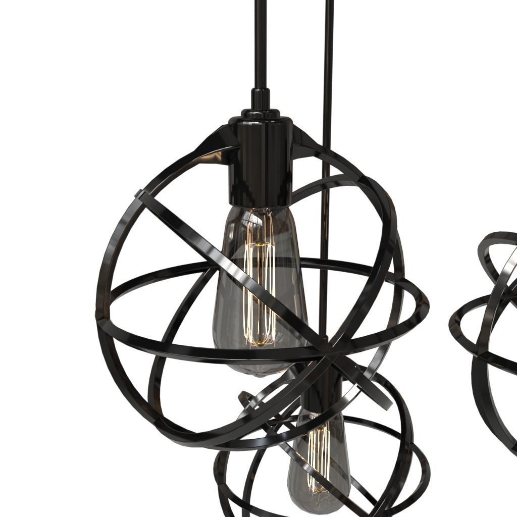 Industrial Modern Lighting 3D model_4