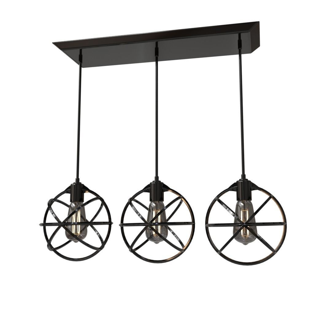 Industrial Modern Lighting 3D model_5