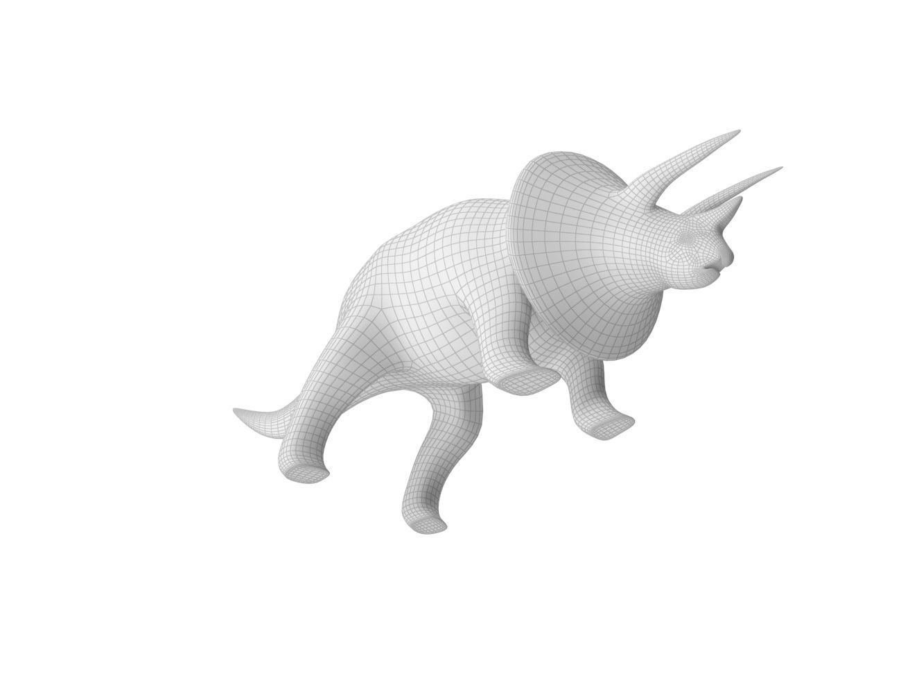 Dinosaurs Triceratops PBR Low-poly 3D model_16