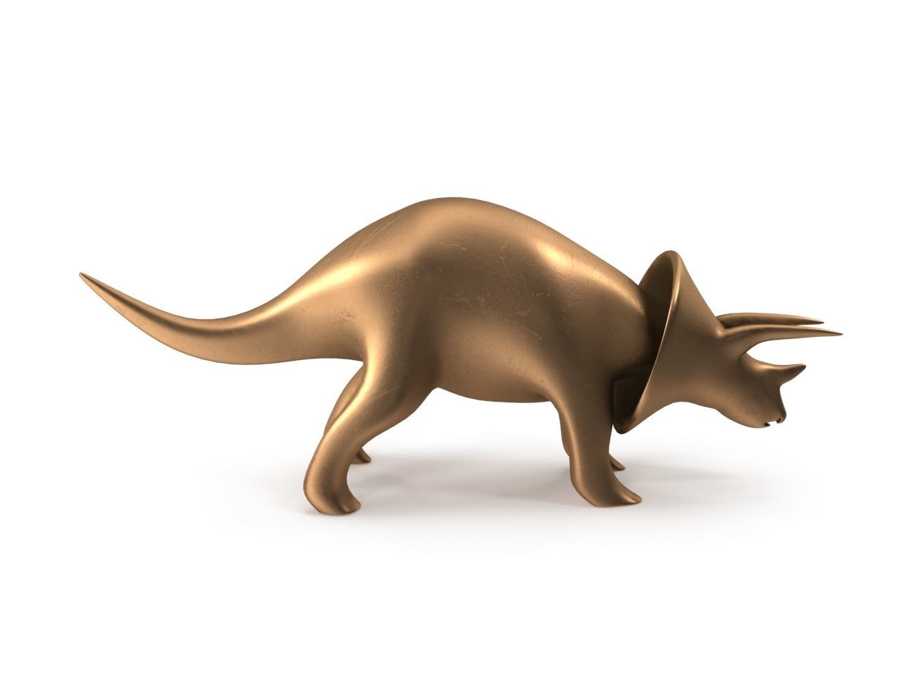 Dinosaurs Triceratops PBR Low-poly 3D model_2