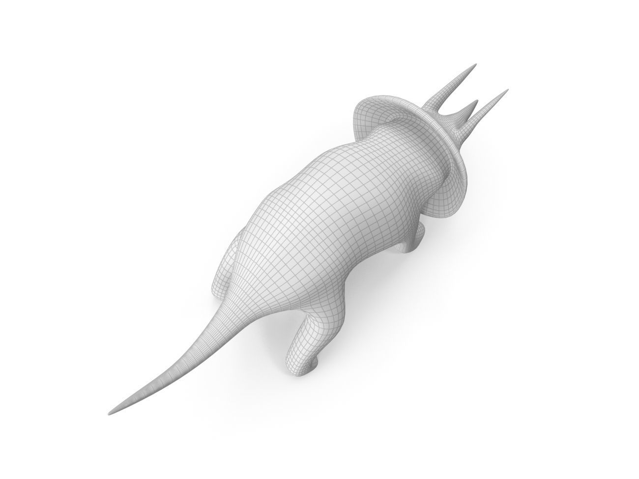 Dinosaurs Triceratops PBR Low-poly 3D model_15