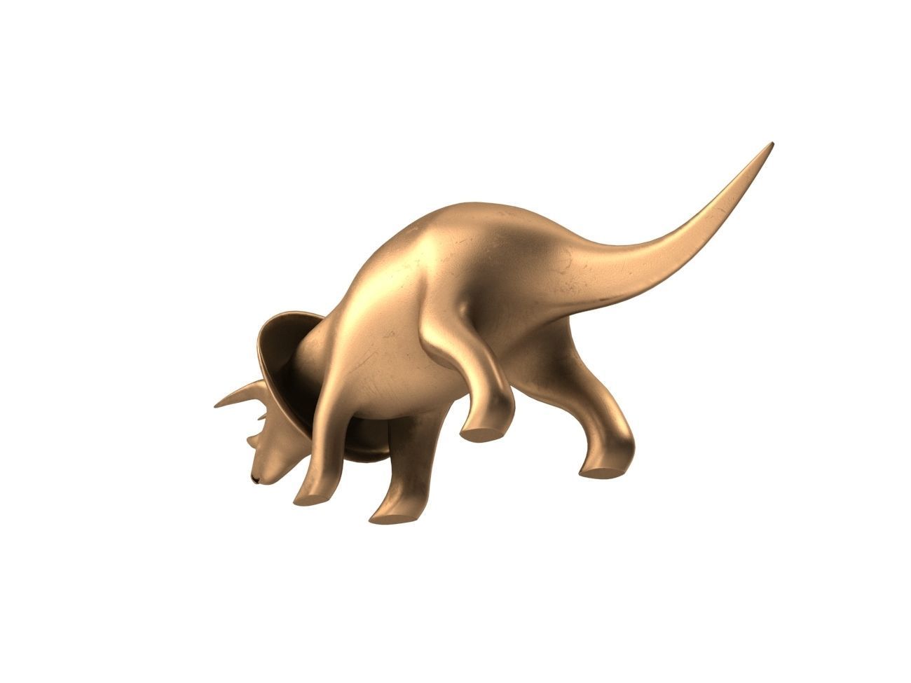 Dinosaurs Triceratops PBR Low-poly 3D model_9