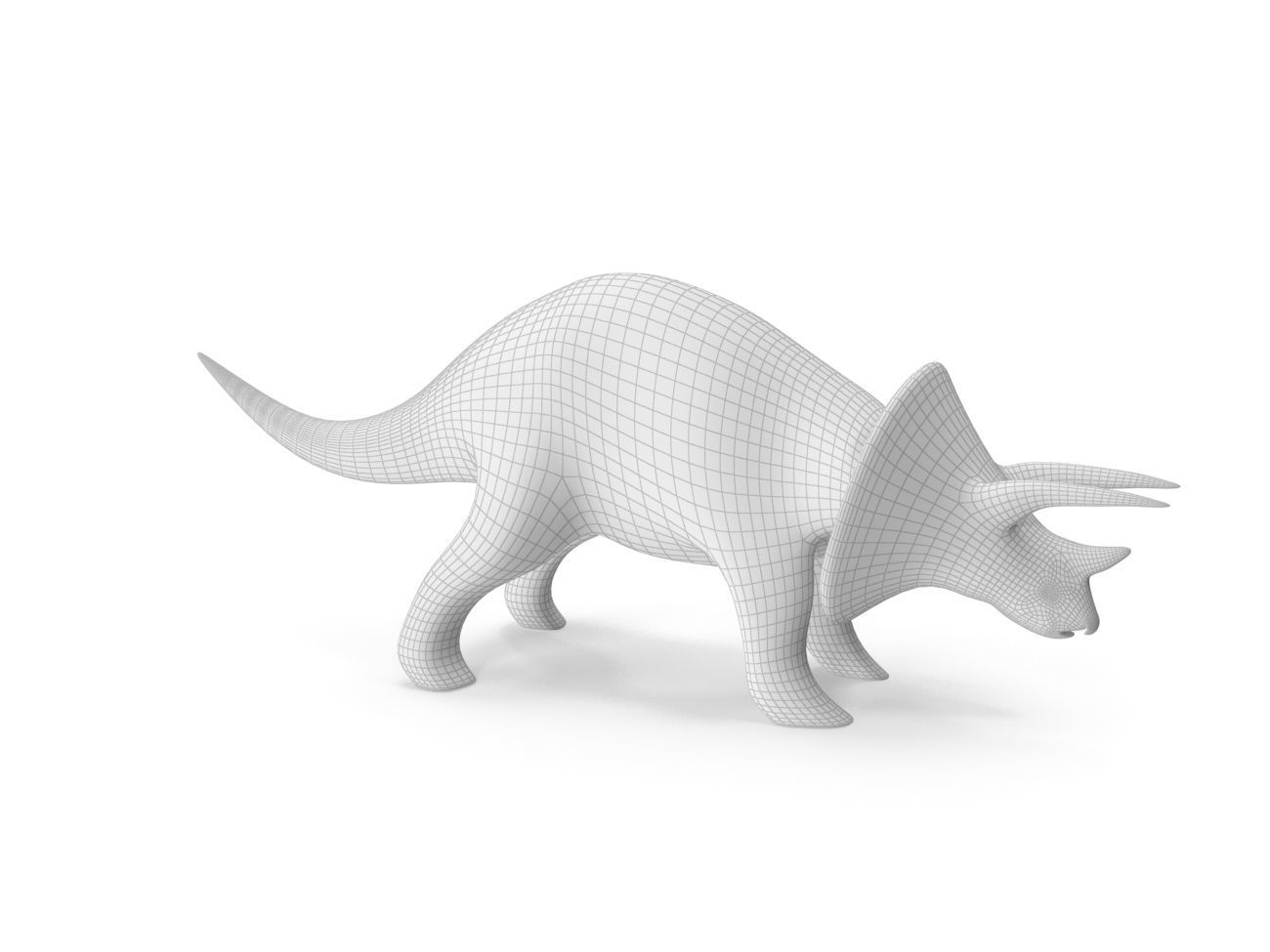 Dinosaurs Triceratops PBR Low-poly 3D model_10