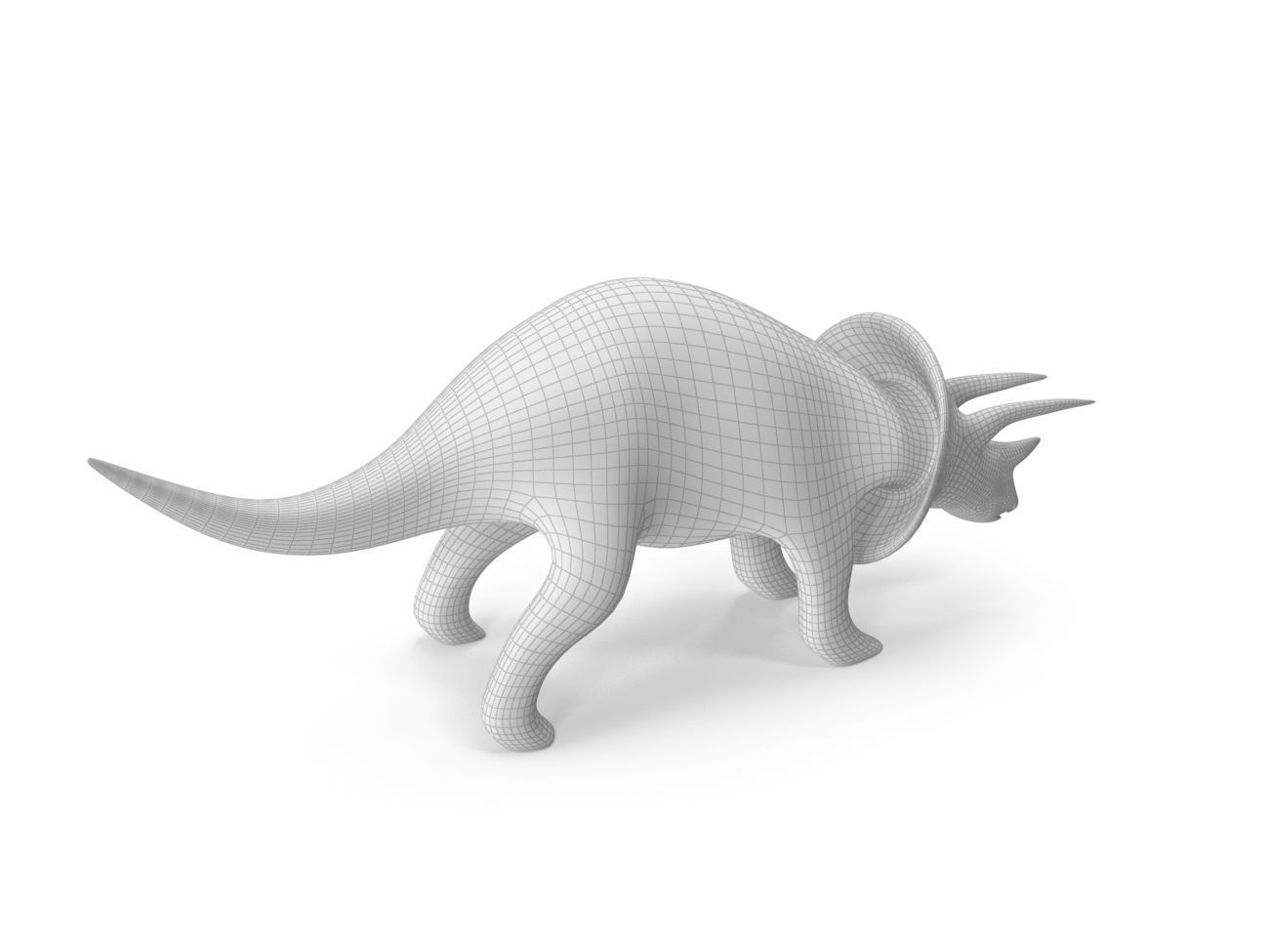 Dinosaurs Triceratops PBR Low-poly 3D model_11