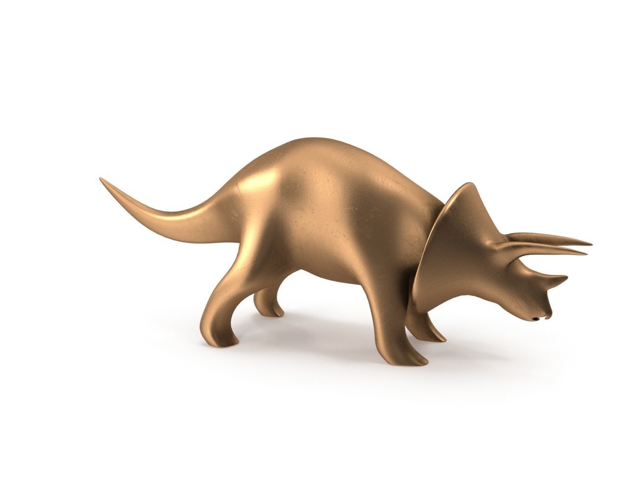 Dinosaurs Triceratops PBR Low-poly 3D model_1