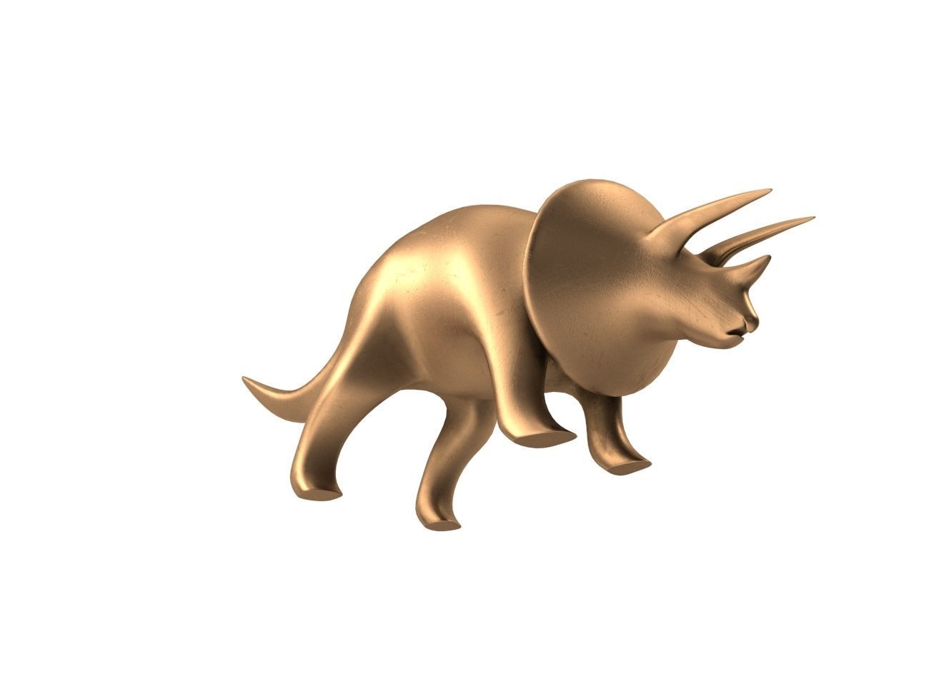 Dinosaurs Triceratops PBR Low-poly 3D model_8