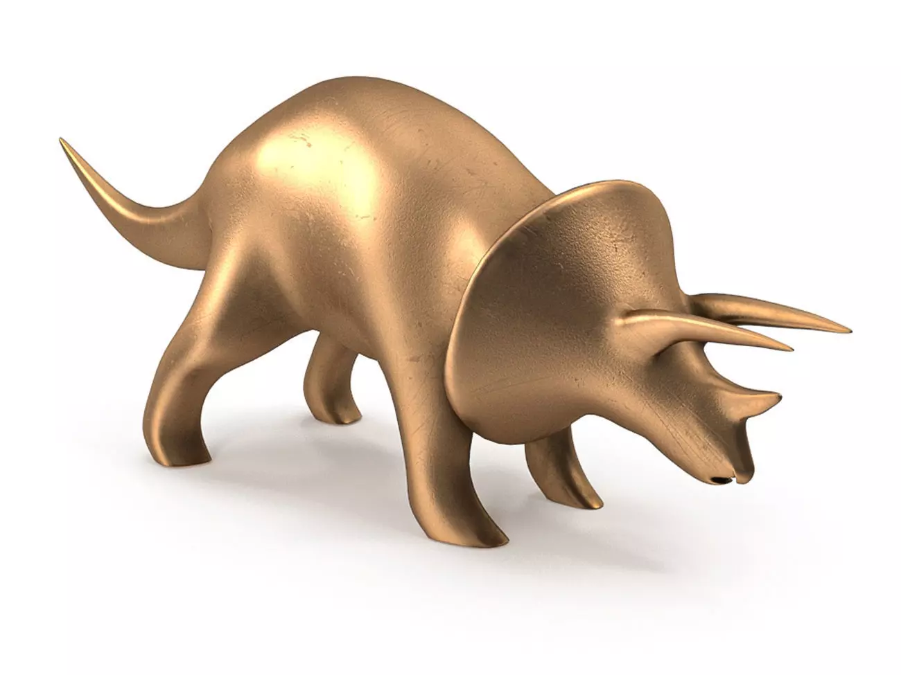 Dinosaurs Triceratops PBR Low-poly 3D model_0