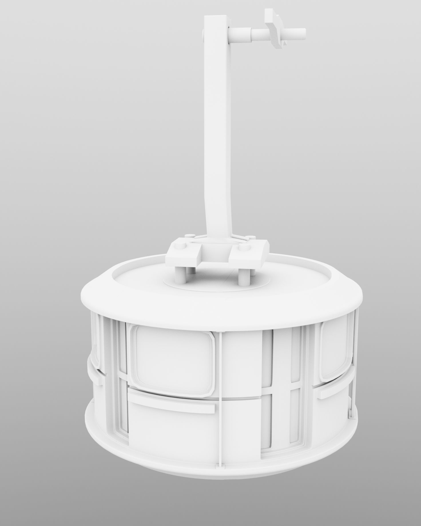 Cable Car Ski Lift 3D model_9