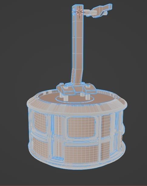 Cable Car Ski Lift 3D model_12