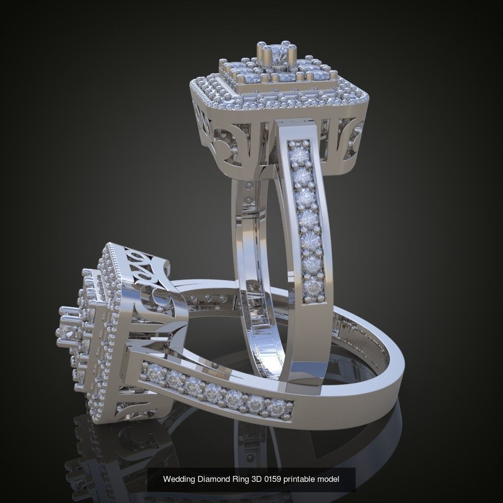 9My 60 Beautiful and graceful 3d printable ring models  3D Model Collection_26