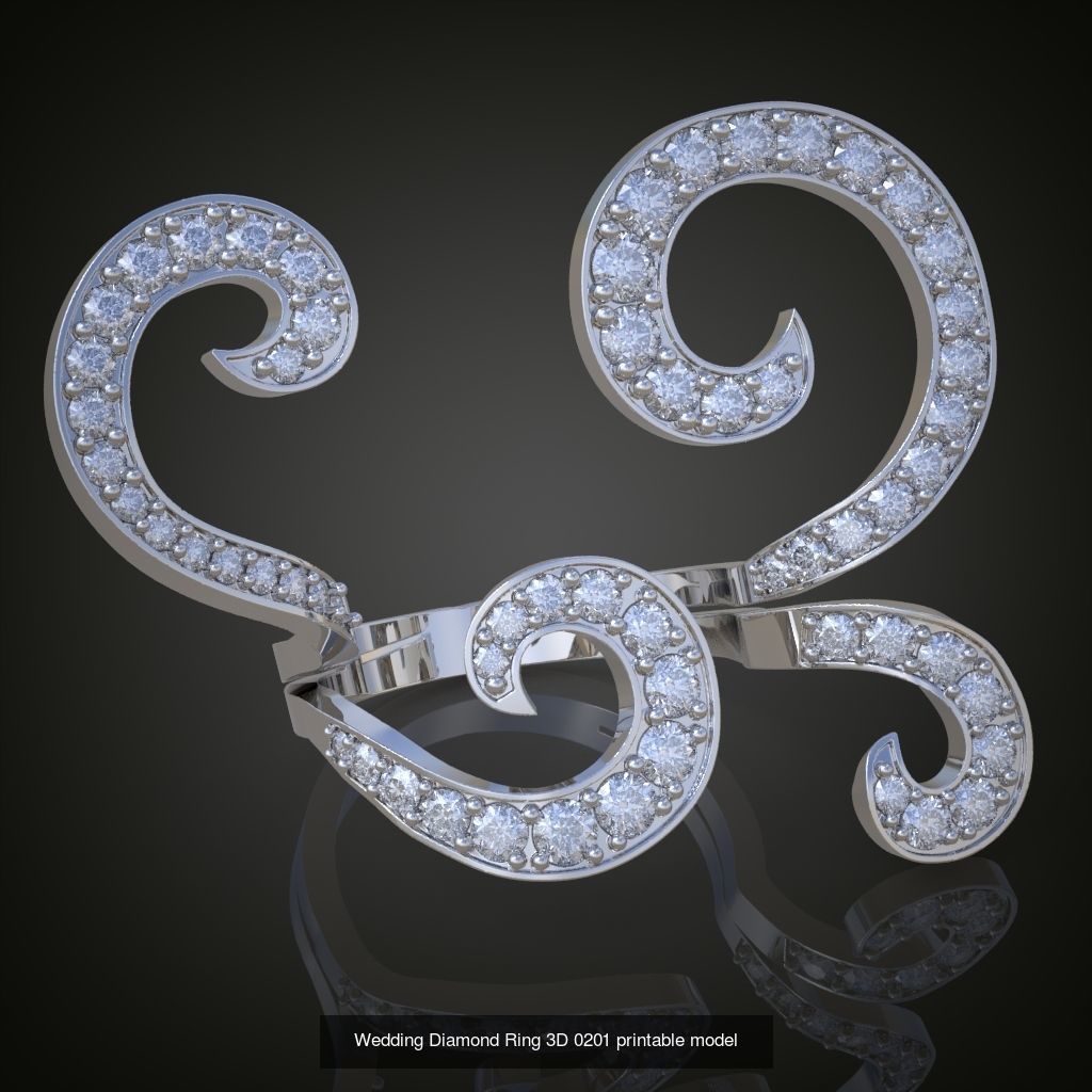 9My 60 Beautiful and graceful 3d printable ring models  3D Model Collection_67