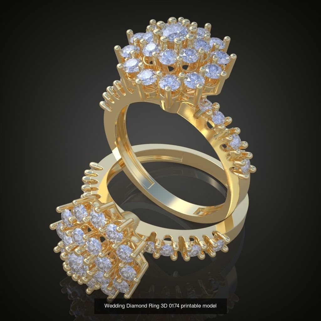 9My 60 Beautiful and graceful 3d printable ring models  3D Model Collection_41