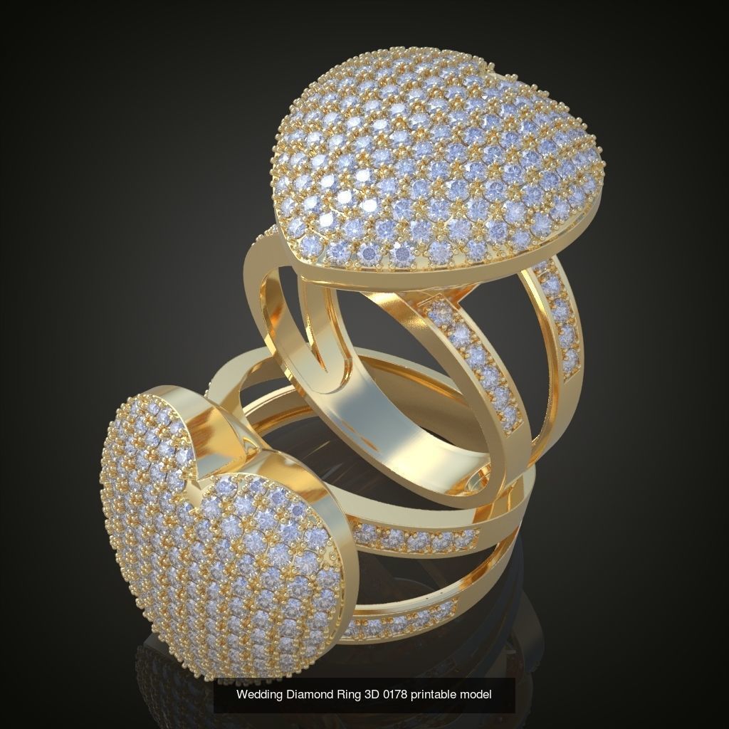 9My 60 Beautiful and graceful 3d printable ring models  3D Model Collection_45