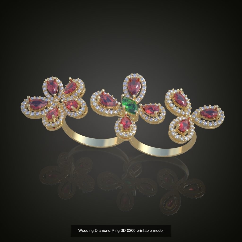 9My 60 Beautiful and graceful 3d printable ring models  3D Model Collection_66