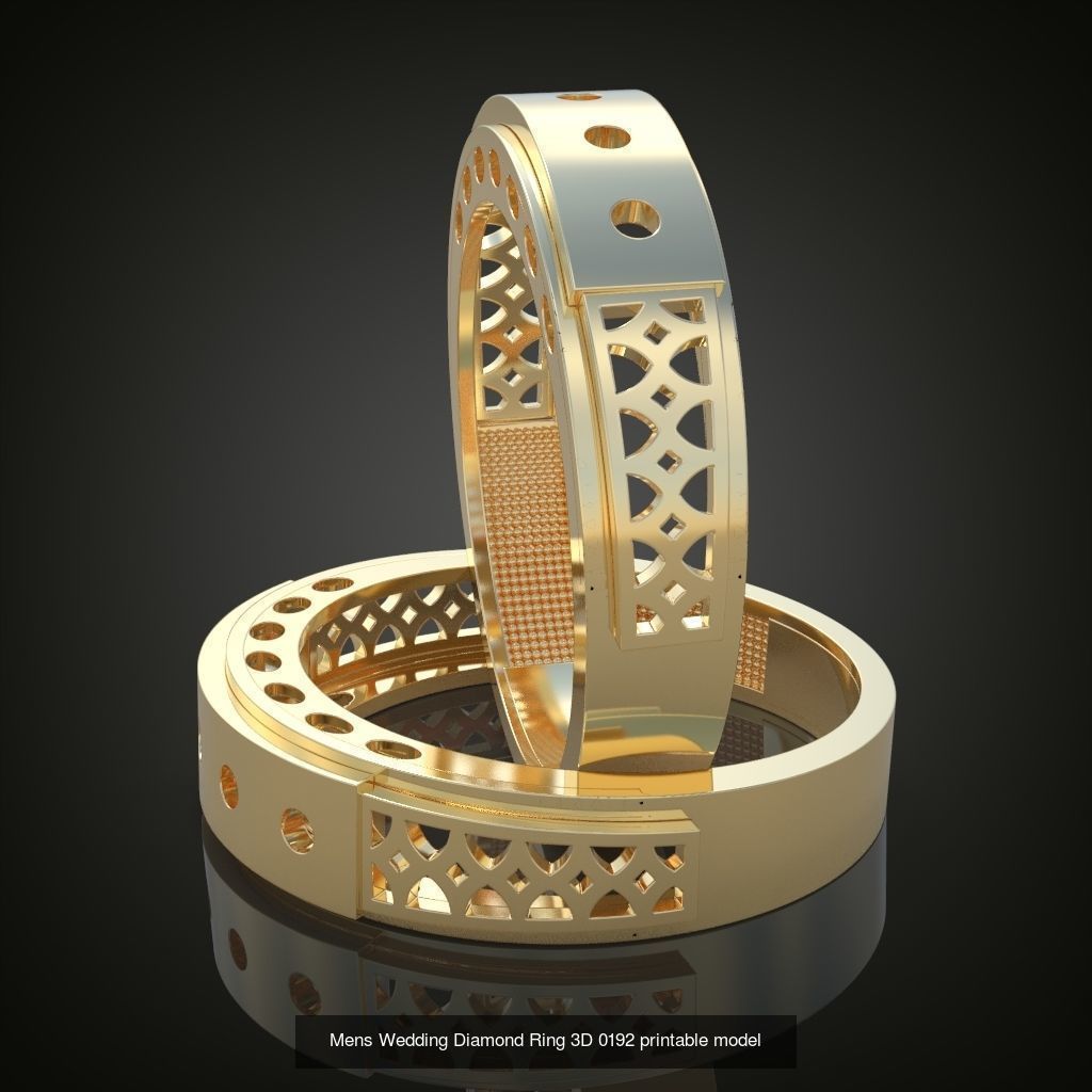 9My 60 Beautiful and graceful 3d printable ring models  3D Model Collection_59