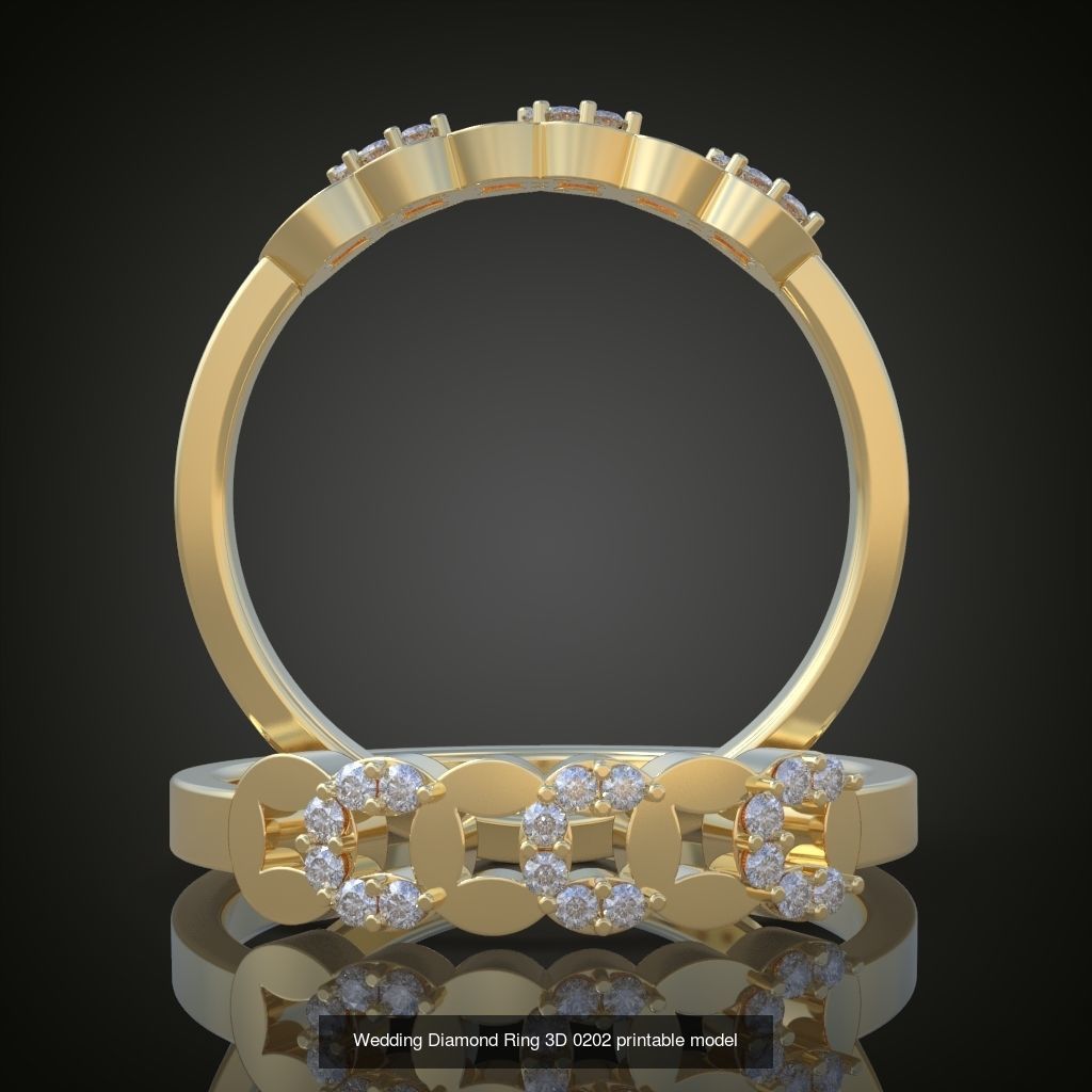 9My 60 Beautiful and graceful 3d printable ring models  3D Model Collection_68
