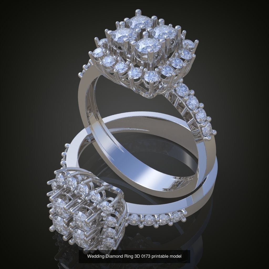 9My 60 Beautiful and graceful 3d printable ring models  3D Model Collection_40