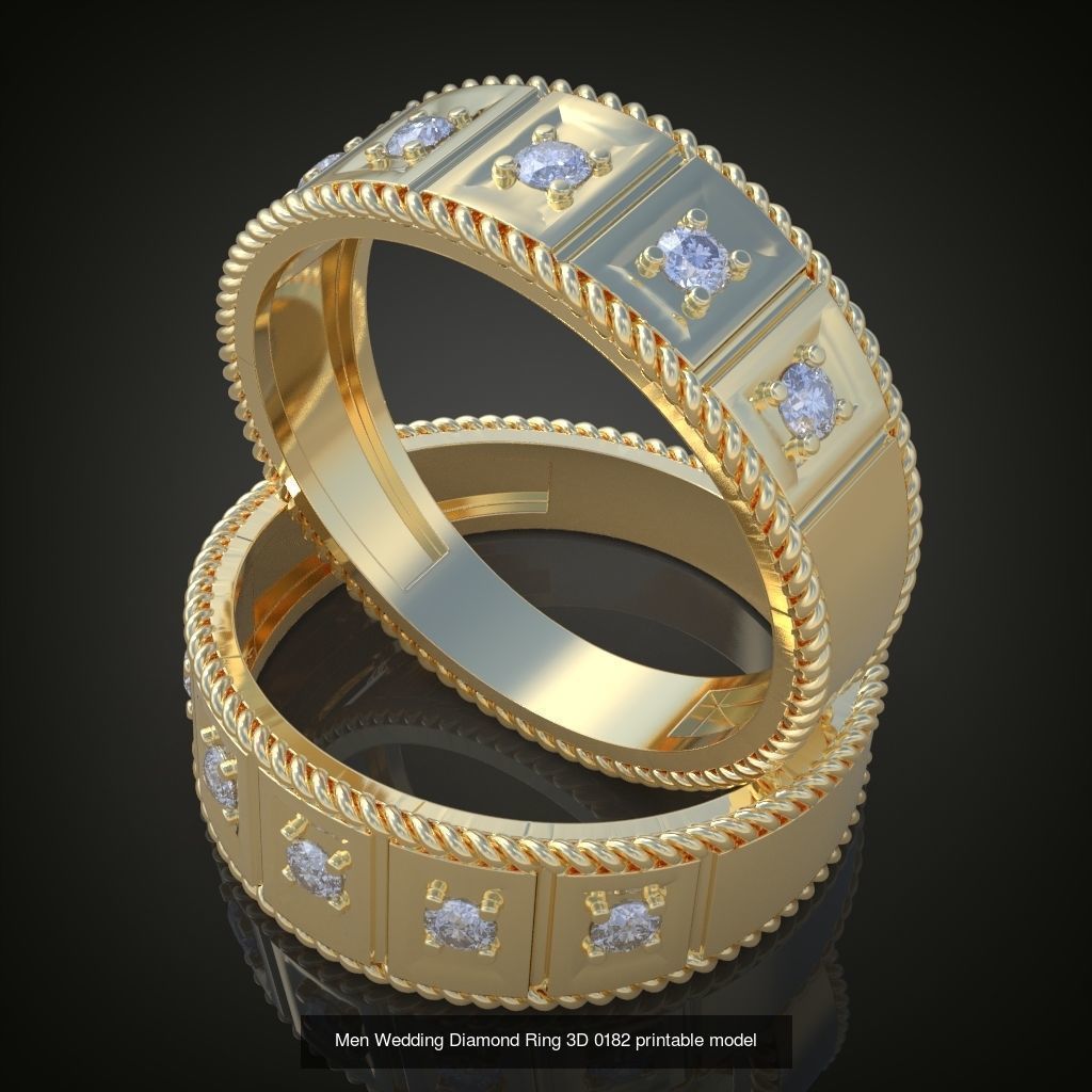 9My 60 Beautiful and graceful 3d printable ring models  3D Model Collection_49