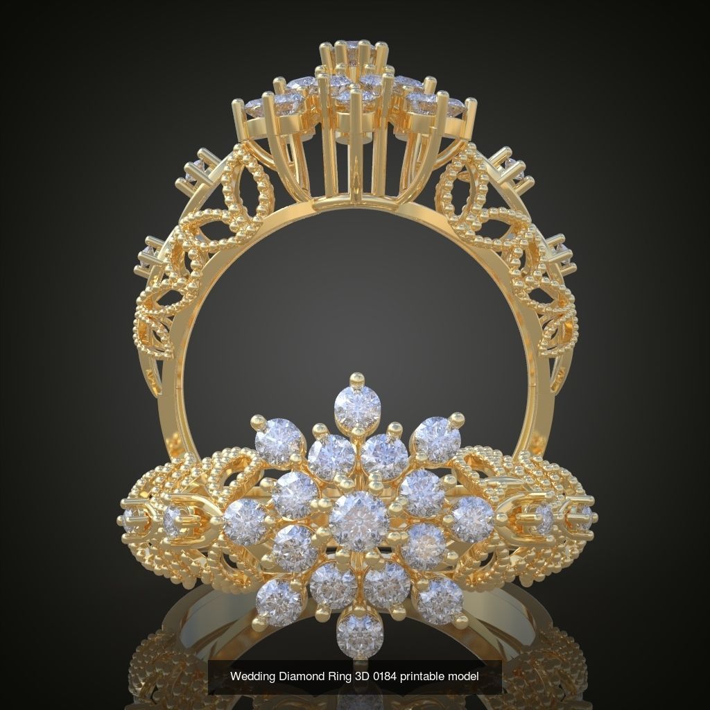 9My 60 Beautiful and graceful 3d printable ring models  3D Model Collection_51
