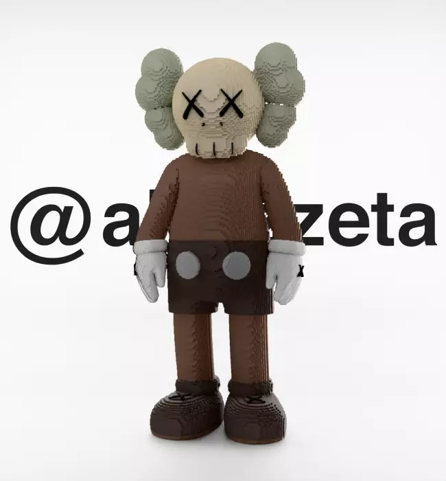 Kaws Companion 8 bits for Print 3D print model_2