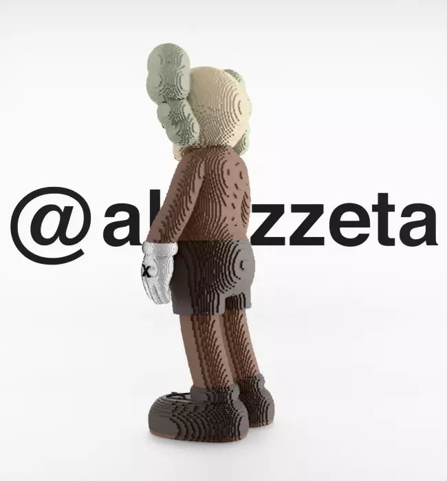 Kaws Companion 8 bits for Print 3D print model_13