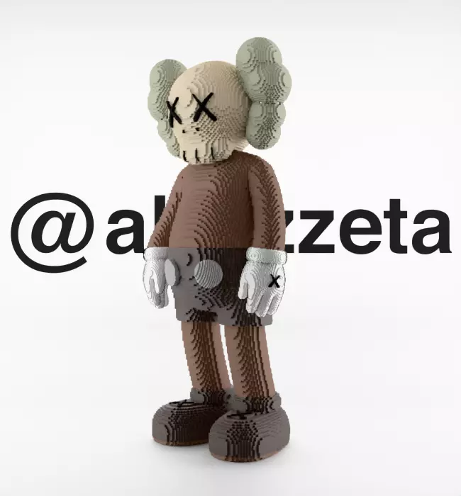Kaws Companion 8 bits for Print 3D print model_5