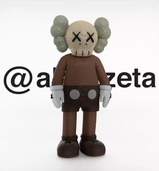 Kaws Companion 8 bits for Print 3D print model_36