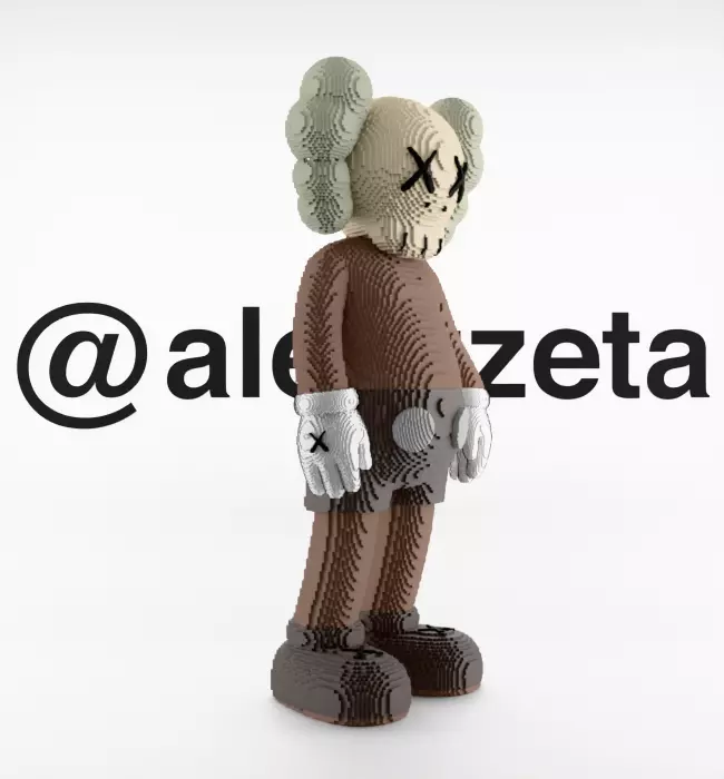 Kaws Companion 8 bits for Print 3D print model_32