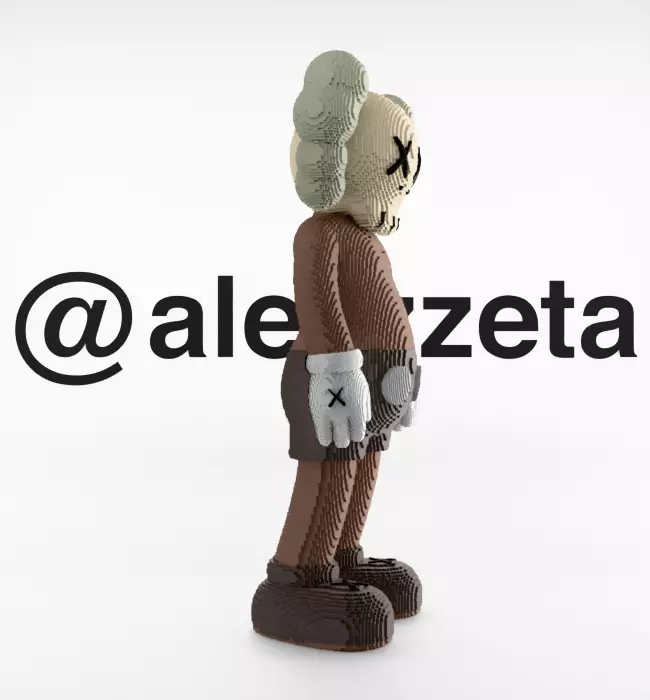 Kaws Companion 8 bits for Print 3D print model_30