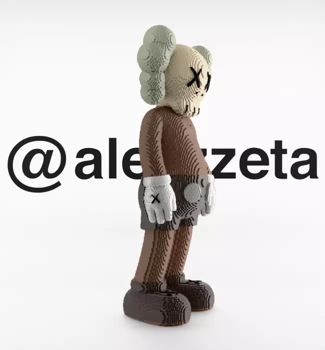 Kaws Companion 8 bits for Print 3D print model_31