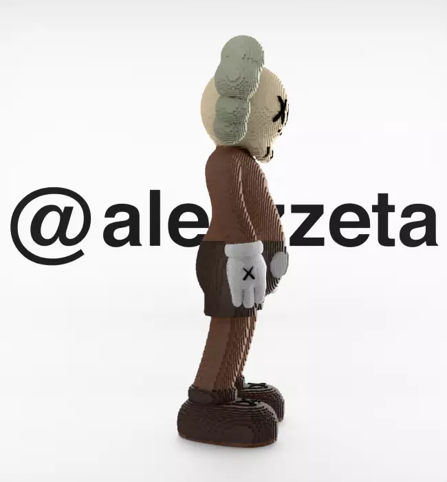 Kaws Companion 8 bits for Print 3D print model_29