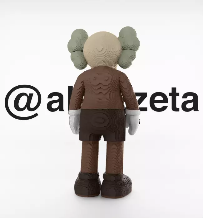 Kaws Companion 8 bits for Print 3D print model_20