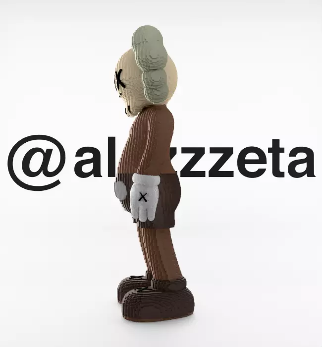 Kaws Companion 8 bits for Print 3D print model_9