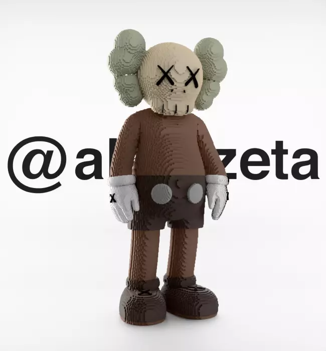 Kaws Companion 8 bits for Print 3D print model_35