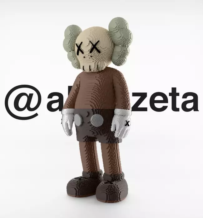 Kaws Companion 8 bits for Print 3D print model_4