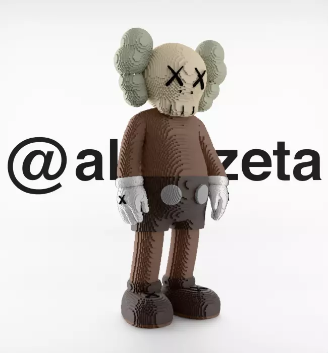 Kaws Companion 8 bits for Print 3D print model_34