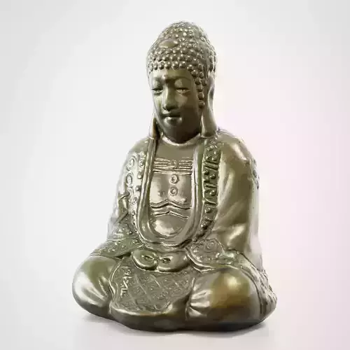 Buddha Metal Sculpture - 3D Scan