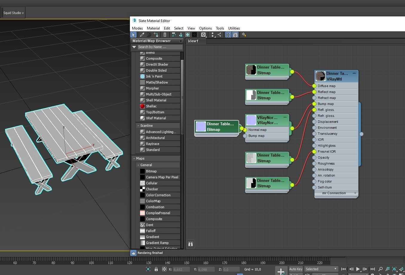 Park Table 03 PBR Low-poly 3D model_17