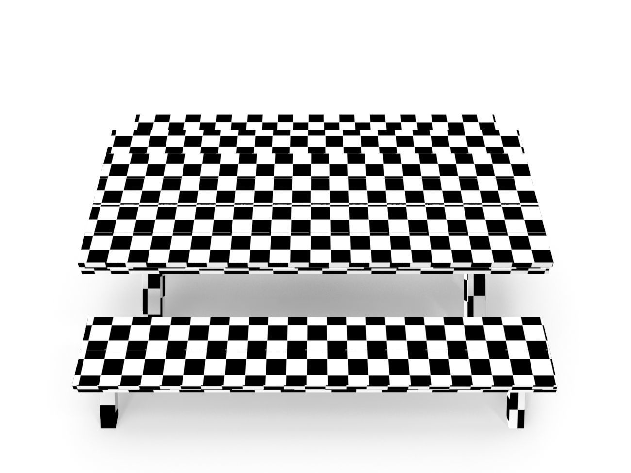 Park Table 03 PBR Low-poly 3D model_16