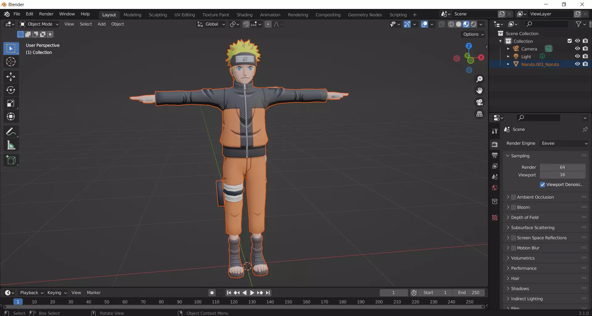 Naruto Shippuden- Naruto 3D model_0