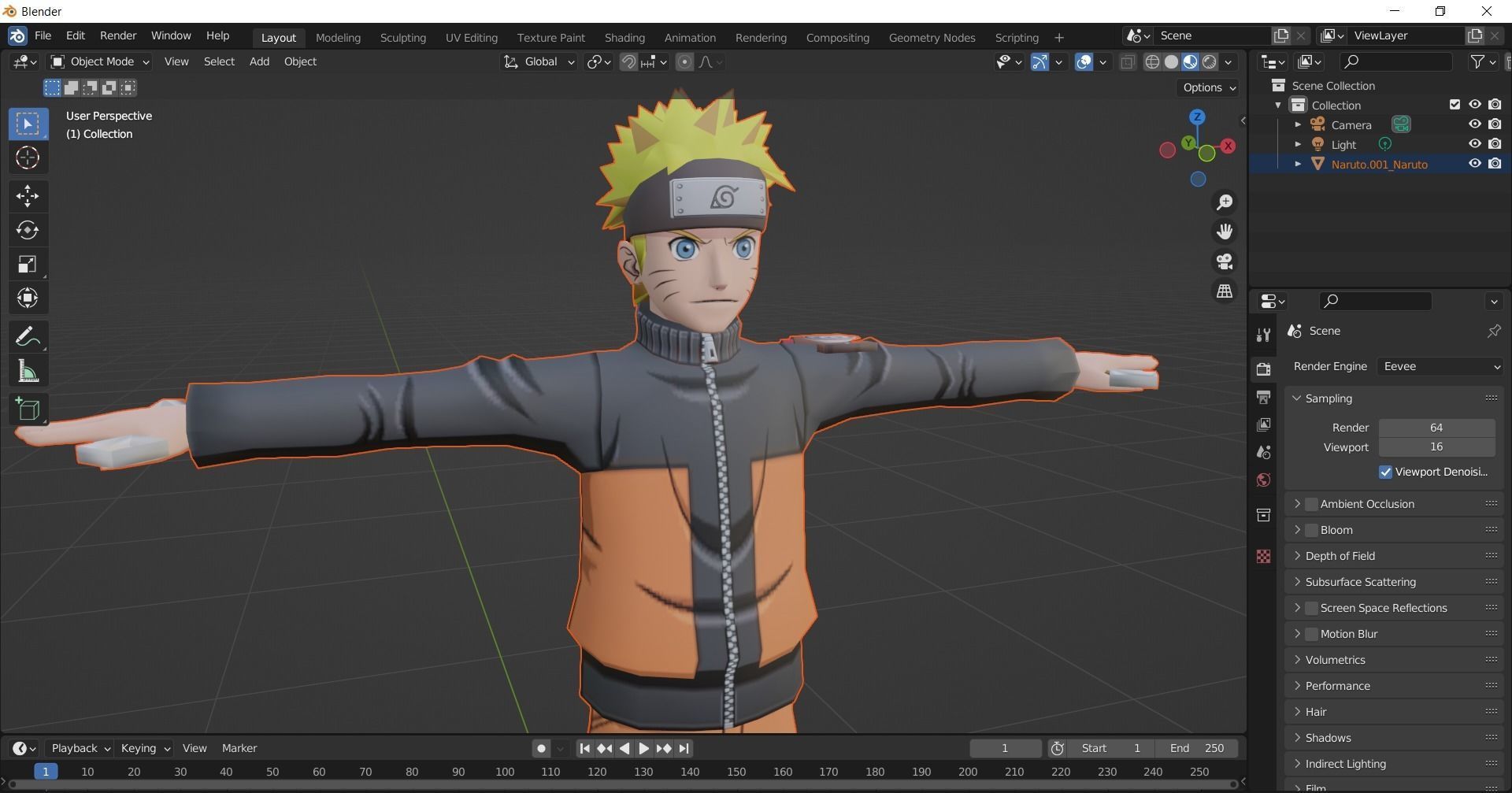 Naruto Shippuden- Naruto 3D model_2
