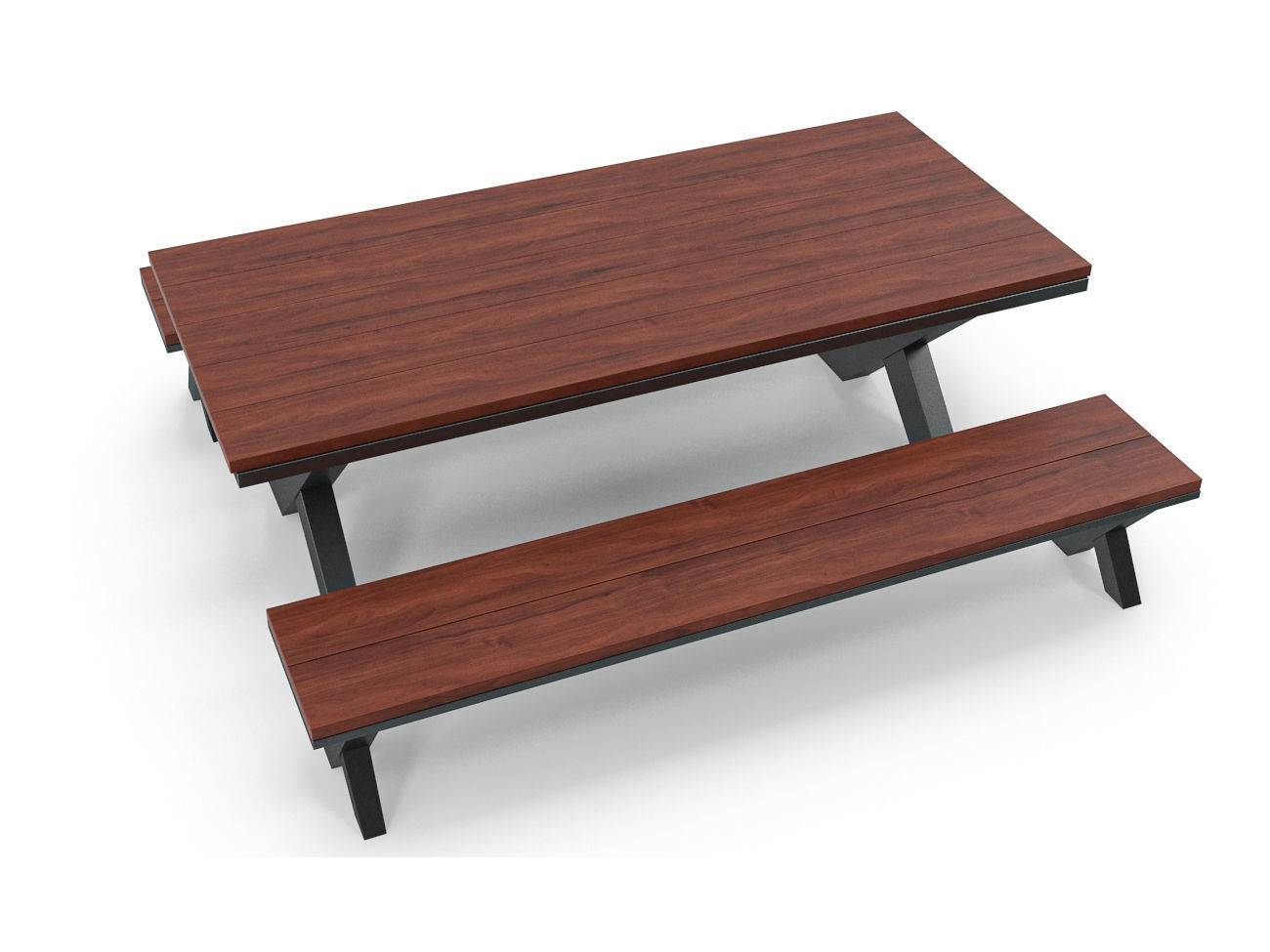 Park Table 05 PBR Low-poly 3D model_3