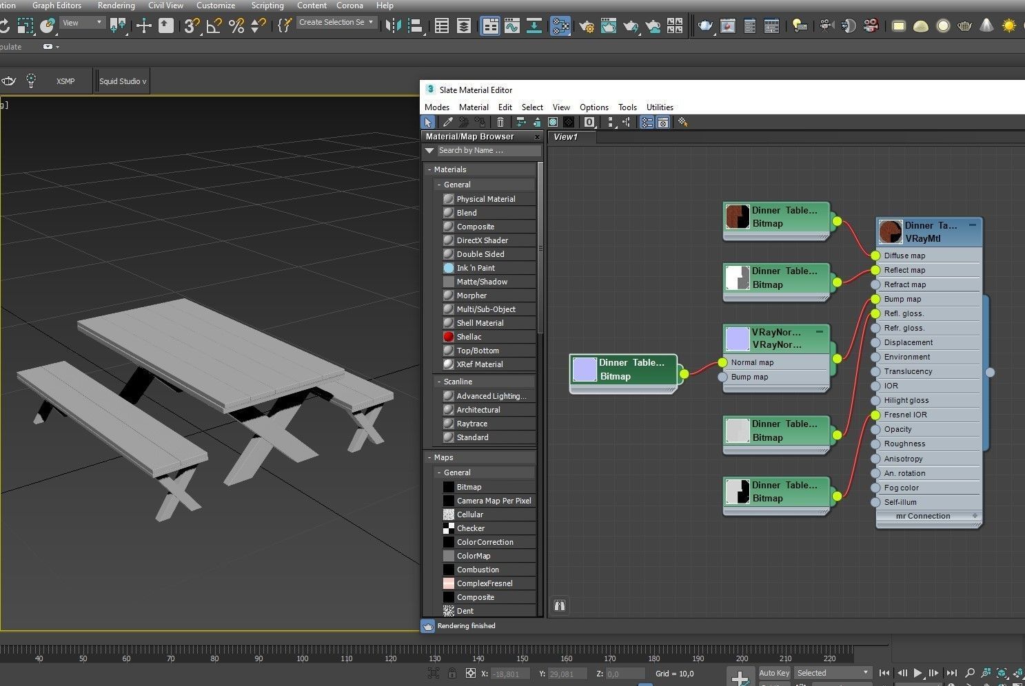 Park Table 05 PBR Low-poly 3D model_17